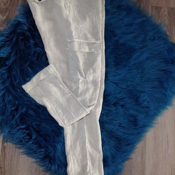 Nicole Miller S Linen Blend joggers/parachute/cargo pants, Versatile, chic, boho - Picture 3 of 5